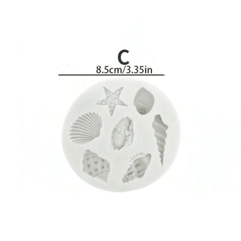 Silicone Shell Cake Mold, Conch Fondant & Chocolate Baking Mould Set, DIY Cake Decorating Tools for Cupcakes