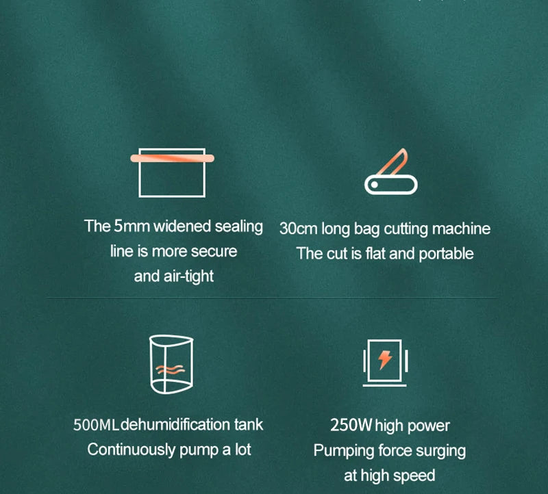 Senior Elektrische Vakuum Versiegelung Verpackungsmaschine Für Heim Küche Für Versiegelung Frisch Verpackungsmaschine Für Lebensmittel Konservierung MS175