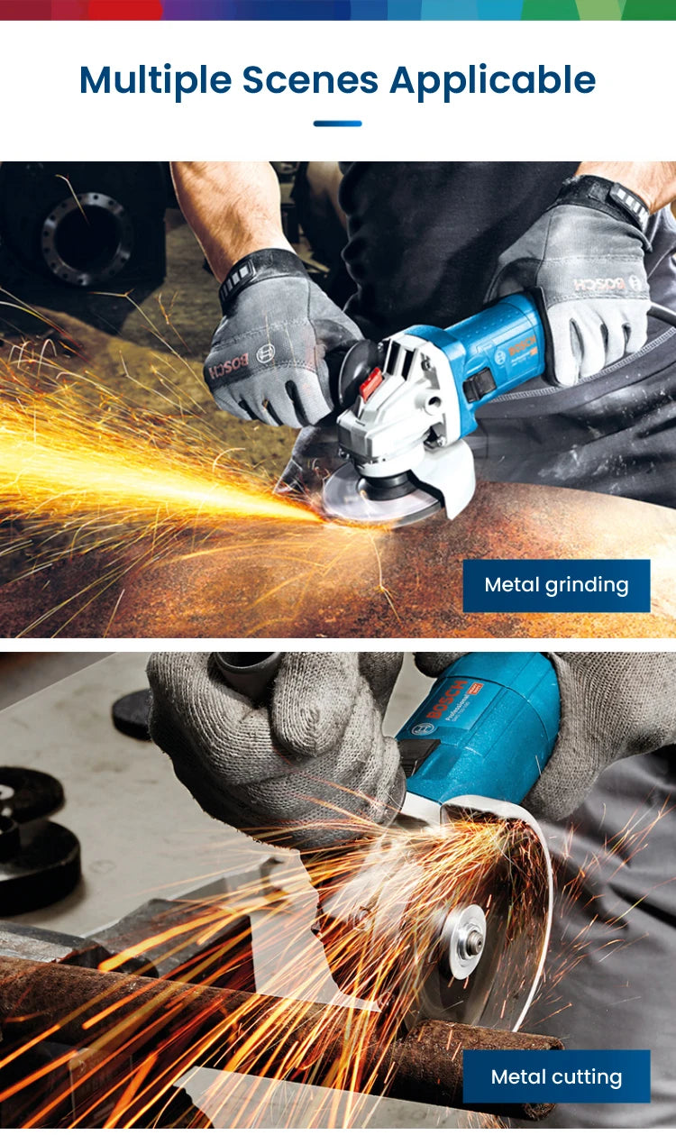 Bosch GWS 9 Serie Angle Grinder 125/100Mm Cutting Disc Multifunctional Cutting Polishing Rotary Tool 900W Angle Grinding Machine