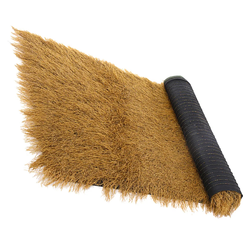 Thatched House Tiles Simulation Roof for Garden Green Grass Rug Lifelike Round Area Roofing Lawn Mexican Straw Imitation DIY