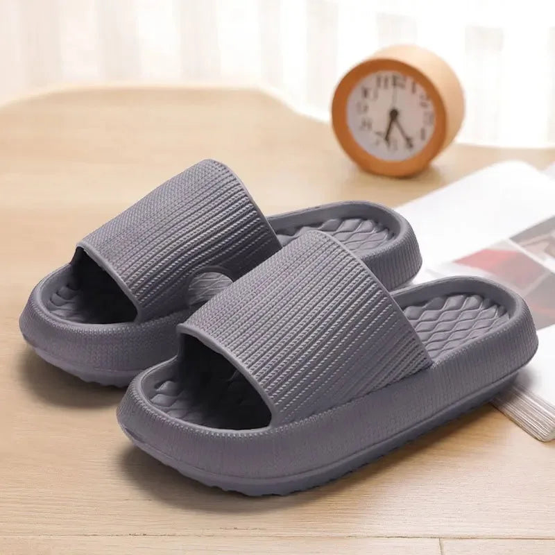 Frauen Dick Plattform Cloud Hausschuhe EVA Weich Sohle Kissen Slides Sommer Strand Flip Flops Frauen Rutschfest Badezimmer Heim Hausschuhe