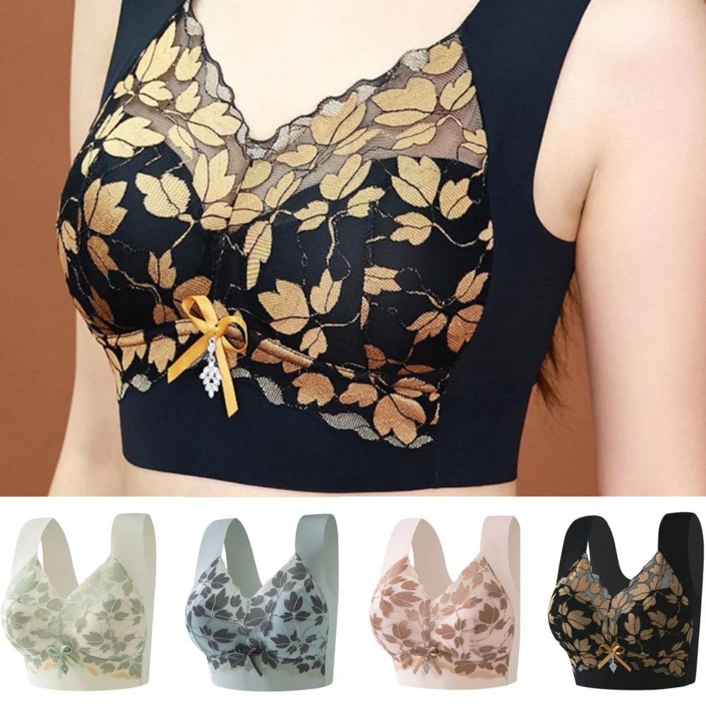 Sutiene push-up fără sudură pentru femei, dantelă, fără fir, lenjerie elegantă, sutien anti-lăsare, lenjerie intimă confortabilă și respirabilă