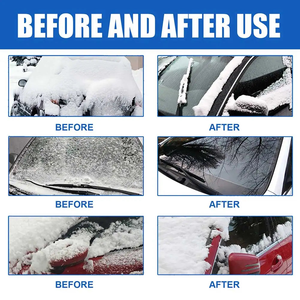 Frost-Away Defroster Spray Multifunctional Safe Ice Melting Agents Spray For Car Window
