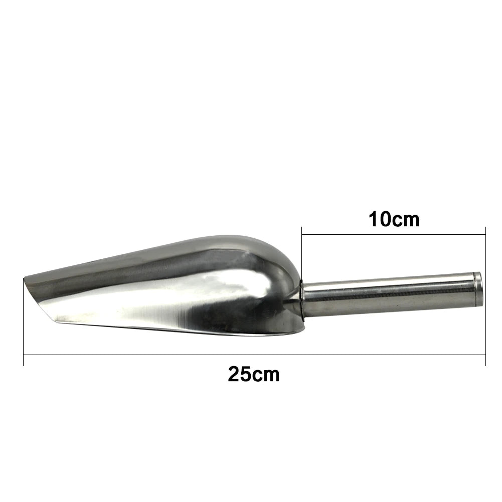 JIECARE Hundefutterschaufel Edelstahl - 23,5x8x5cm, groß