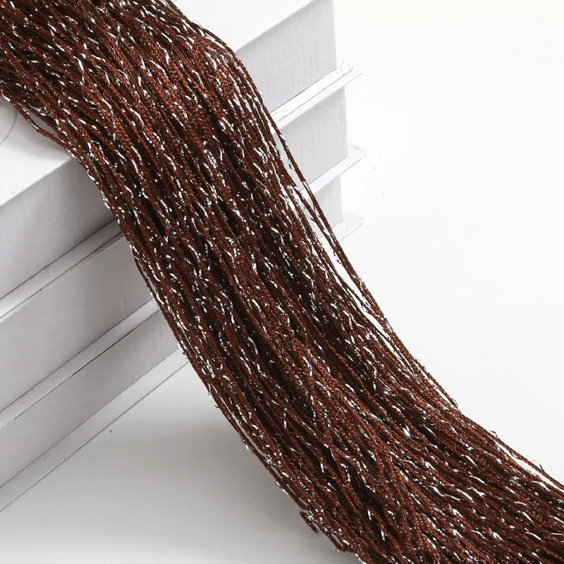 HomeStyle Glitzer-Türschnur - 100x200 cm silber Vorhang