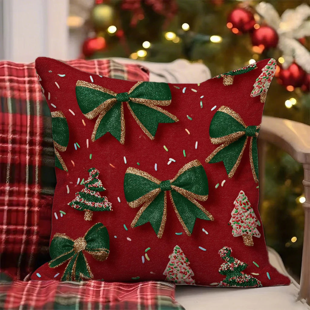 Festive Christmas Pillow CoversSuitable for sofa car bedroom decorative cushion cover pillow cover