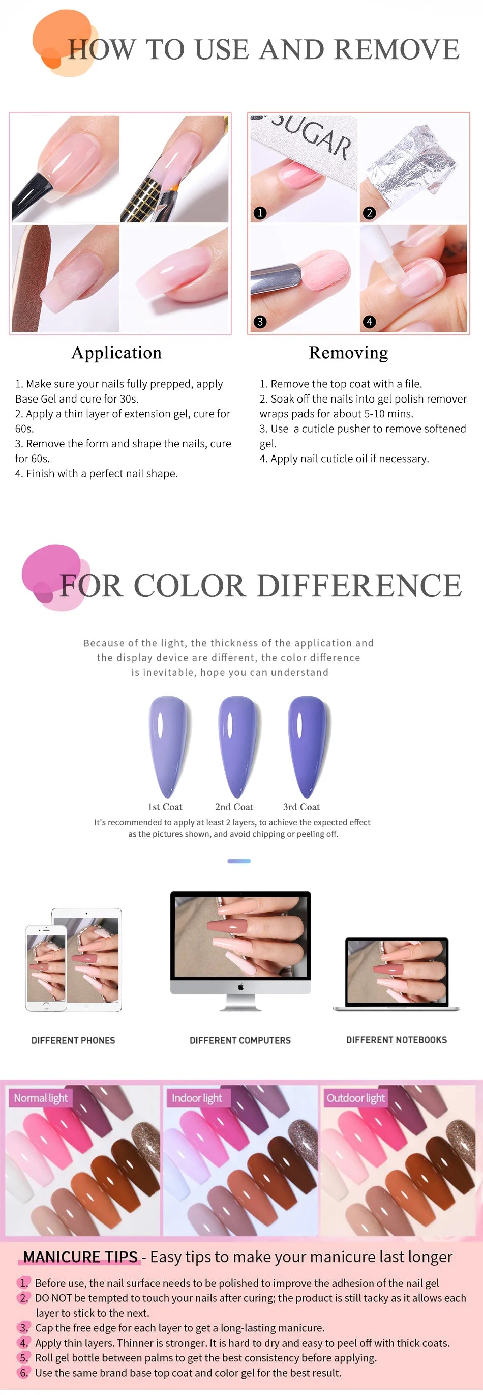 UR SUGAR 150g Transparent Nagel Extension Gel Gelee Weiß Licht Rosa Acryl Französisch Nagel Kunst UV LED Gel Semi Permanent Maniküre