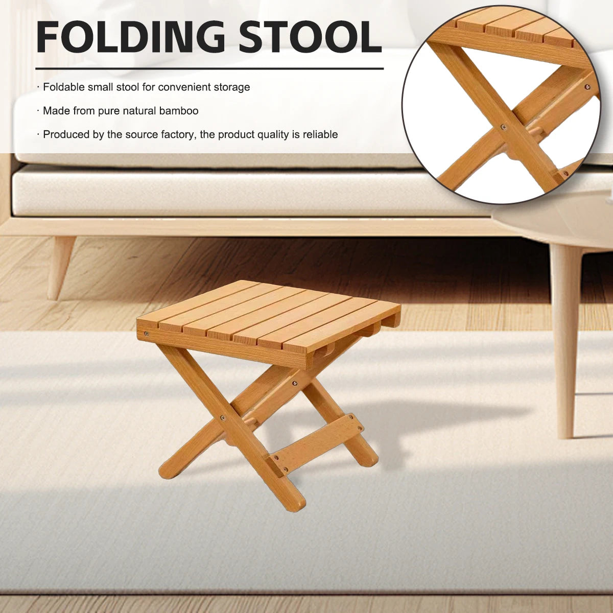 Folding Stool,Outdoor Folding Side Table, Portable Side Table, Small Side Table, Accent Table, Small Coffee End Table