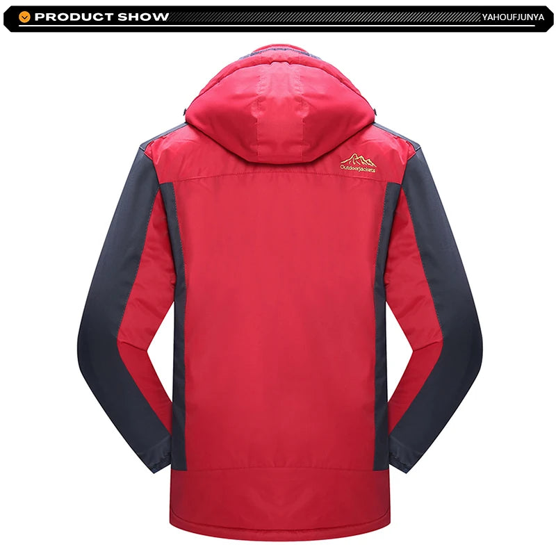 9XL Winterfleece Jacke - Kapuze abnehmbar, Winddicht