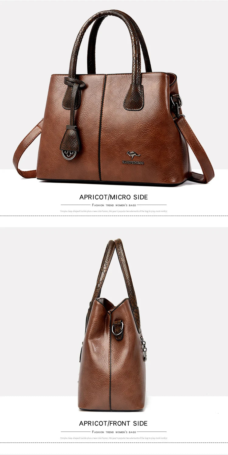 Fashion Crossbody Bags for Women Designer Ladies Purses and Handbags High-quality Soft Leather Women Shoulder Messenger Bags Sac