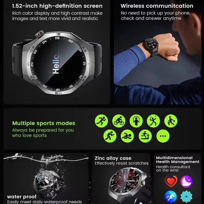 Huawei GT5 Pro AMOLED Display - 1.52 Zoll GPS IP68 Puls