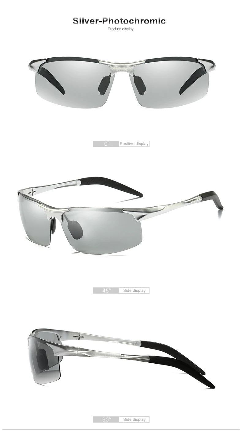CLLOIO Aluminum Photochromic Sunglasses