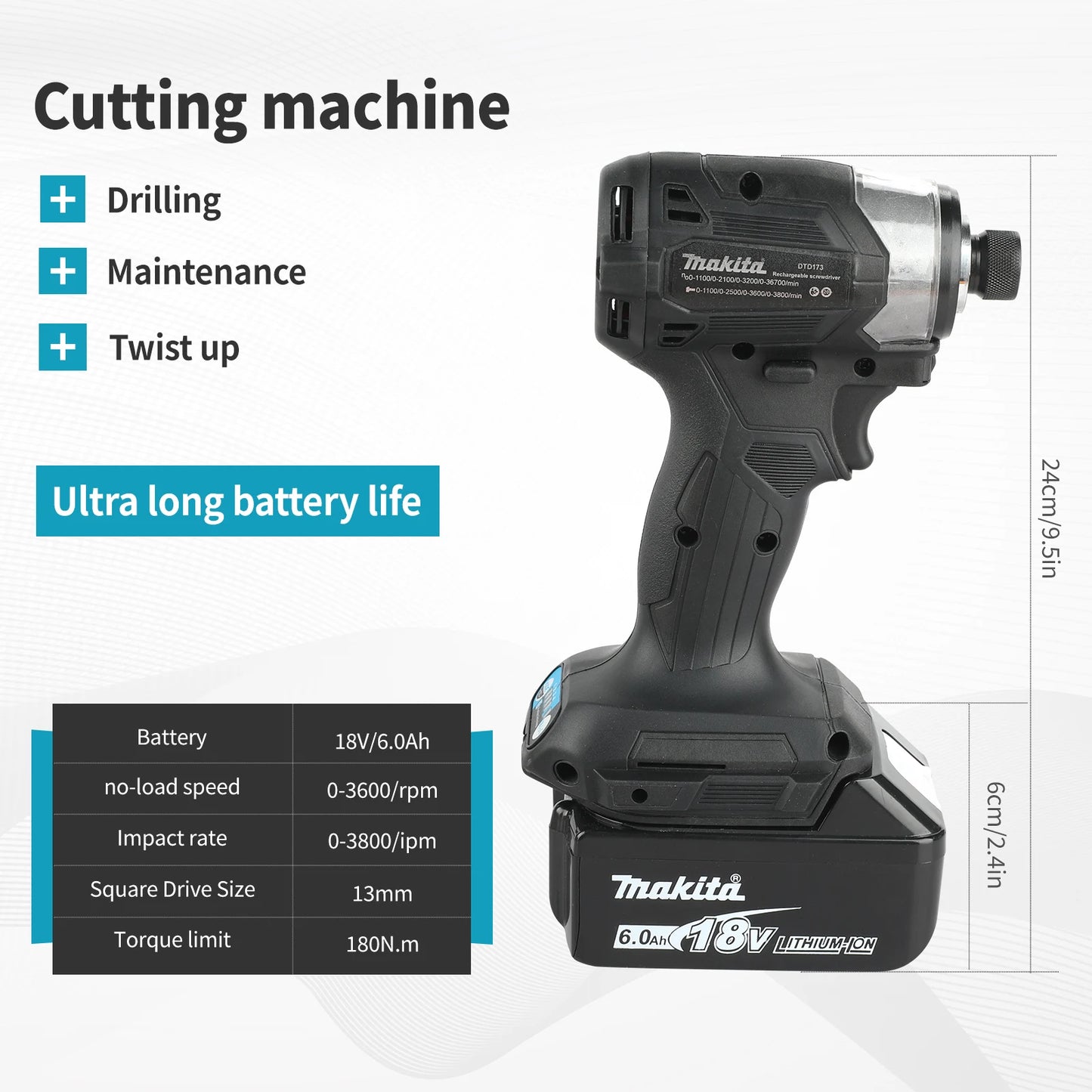 Makita DTD173 Brushless Akkuschrauber - 18V 3Ah Kompakt