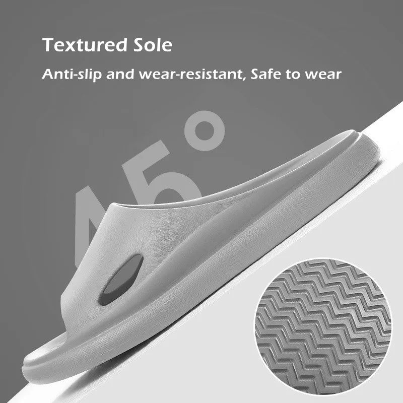 New Soft EVA Slippers Couples Home Slipper Outdoor Beach Summer Sandals Bath Men Flip Flops Non-Slip Women Thick Sole Shoes