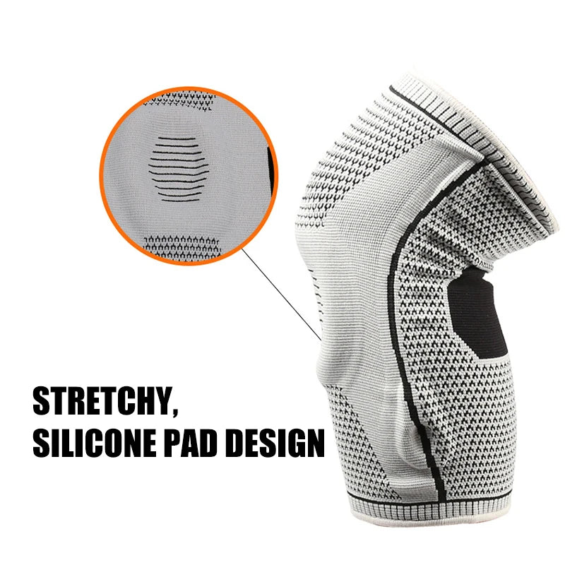 Knieschoner 2025: Nylon-Silicone Outdoor-Sports - Professional Fitness Collection