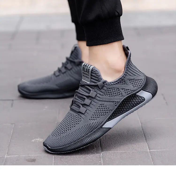 Men Sneakers Breathable Mesh Casual Shoes Black White Platform Shoes Fashion Sneakers Luxury Men's Shoes Tennis Man Size 39-44