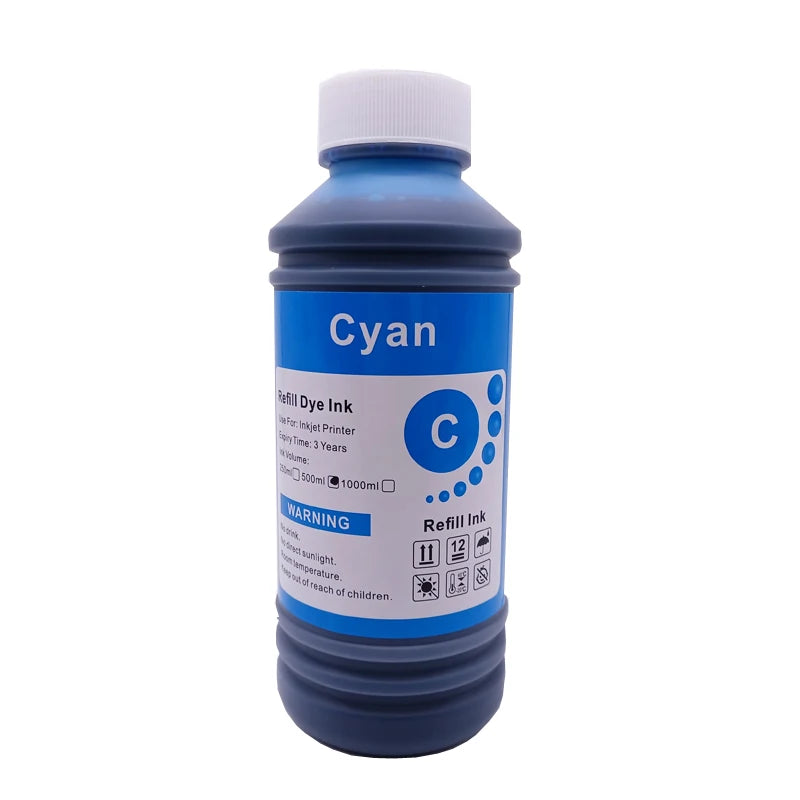 QUNSTEN Universal Dye Tinte - 500ml Für Epson Canon HP