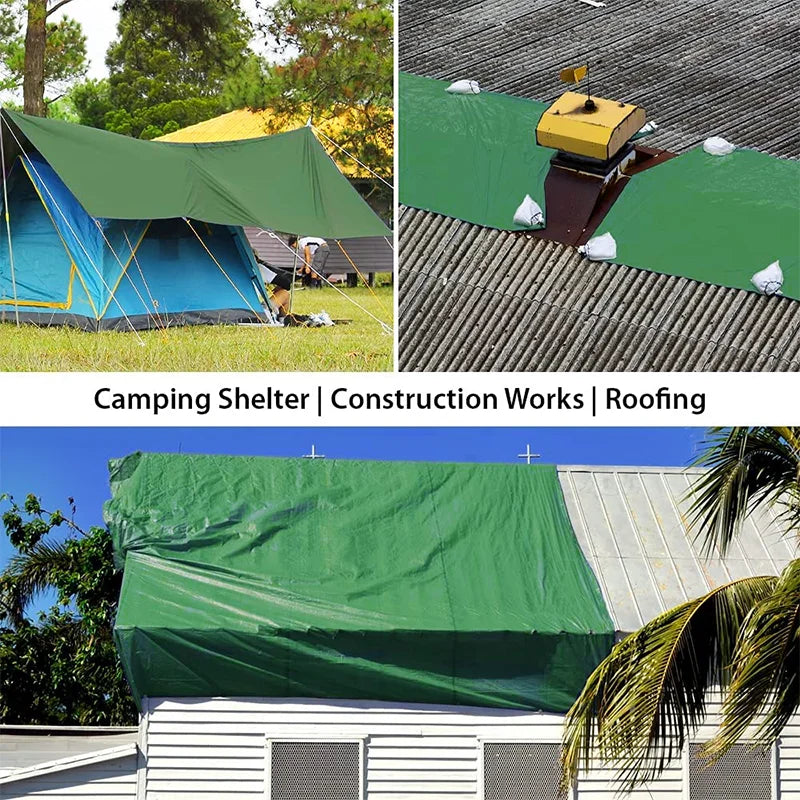 0.3mm PVC Plane Regenschutz - 400g/㎡ Wasserdicht Sonnensegel Outdoor Garten Pflanzenschutz Boot Auto LKW