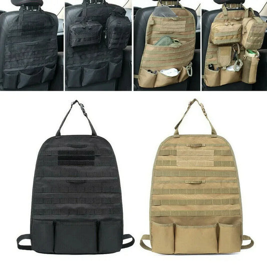 Car Back Seat Tactical Storage Bag Multifunctional Car Seat Storage Bag Military Outdoor Self-driving Hunting Seat Cover Bag