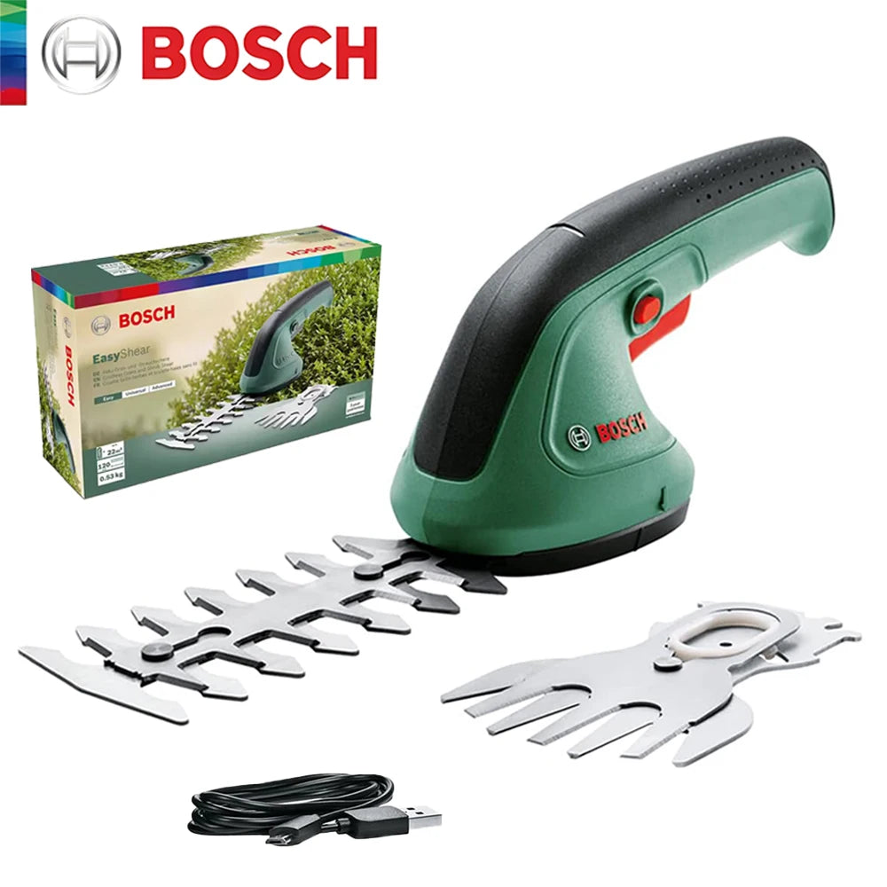 Bosch Elektrisch Hecken Trimmer 2025 - Kabellos Beschneidung Scheren Batterie - Aufladbar Scheren Hecken Schneider Gras Bonsai Strauch Garten Power Werkzeuge