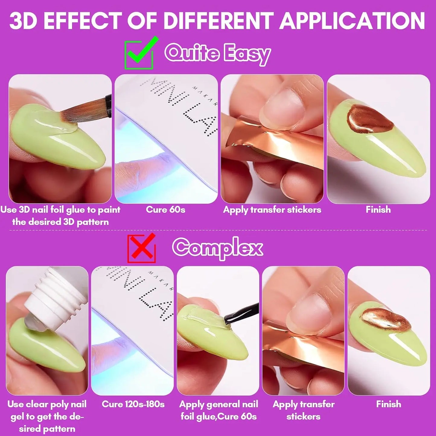 Nagel-Kleber 2025: Makartt-3D Foil-Glue 8ml - Transfer Gel Collection