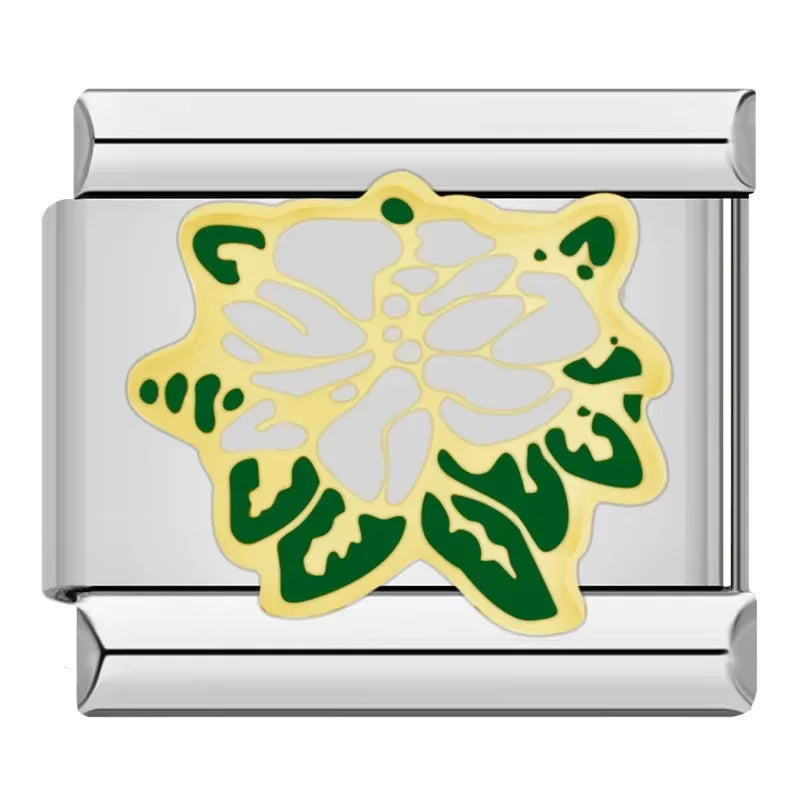 Hapiship Original Daisy Horse Love Butterfly Mom Dog Motorcycle Elephant Charm pentru brățară din oțel inoxidabil pentru fabricarea de bijuterii DJ003