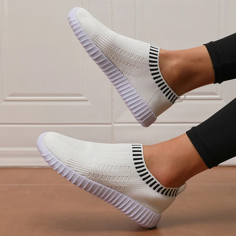 Frauen Sneakers Flach Boden Outdoor Casual Sport Einzel Schuhe Komfortabel Sommer Mesh Leicht Vulkanisiert Walking Schuhe