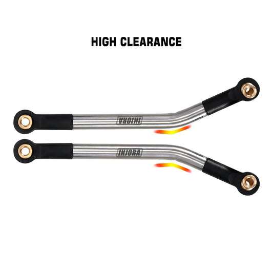 INJORA Stainless Steel High Clearance 4 Links Set for 1/18 RC Crawler FMS FCX18 LC80 Upgrade (FCX18-02) - Golden Bridge Store