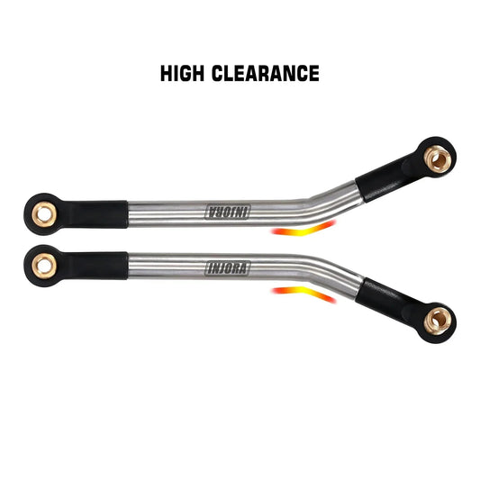INJORA Stainless Steel High Clearance 4 Links Set for 1/18 RC Crawler FMS FCX18 LC80 Upgrade (FCX18-02) - Golden Bridge Store