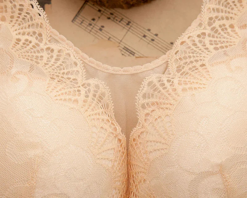 elegant Bra Women Lace Push Up Bralette Wire Free Mesh Large Size Lingerie Solid Color Seamless Thin Wireless Soft Floral Bralette