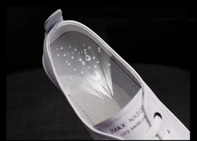 Women's Genuine Leather Sneakers Women Casual Fashionable Sports Shoes Vulcanized Woman Summer Flat Shoe Ladies White Lacing 42