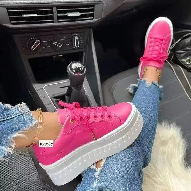 Women Platform Sneakers Shoes For Women 2023 Autumn Woman Lace Up Vulcanized Casual Women Shoes Plus Size zapatillas