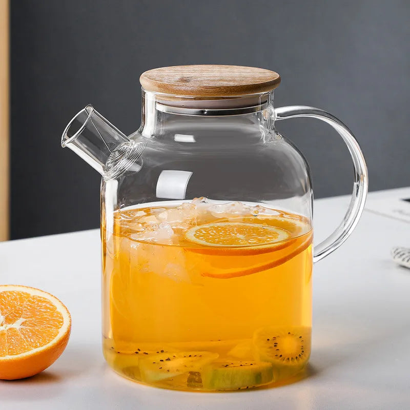 Borosil TeaPro Klarer Teekessel - 1L 1,8L Borosilikatglas