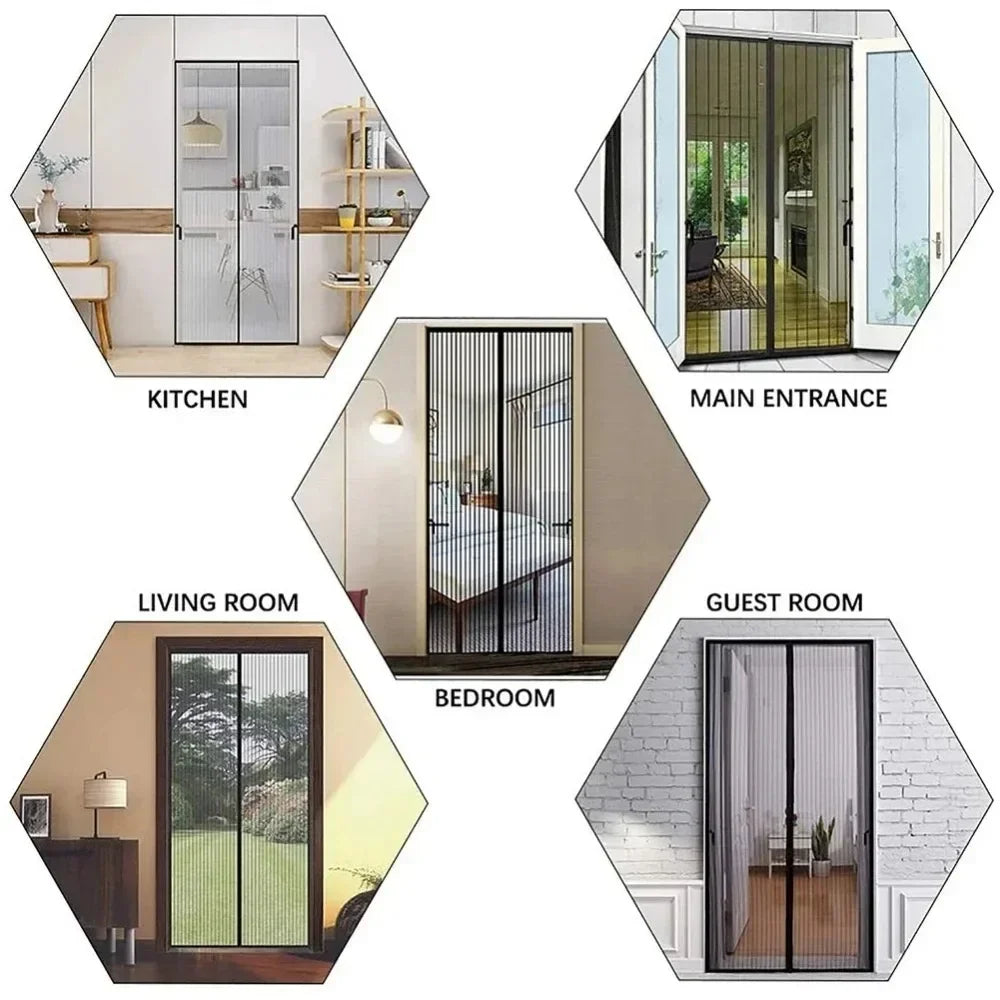 Mosquito Net Window Curtain Flipper Zero Magnetic Door Net Insect Screen EcoFlow Curtains Cover Home Garden AntiBug Protection