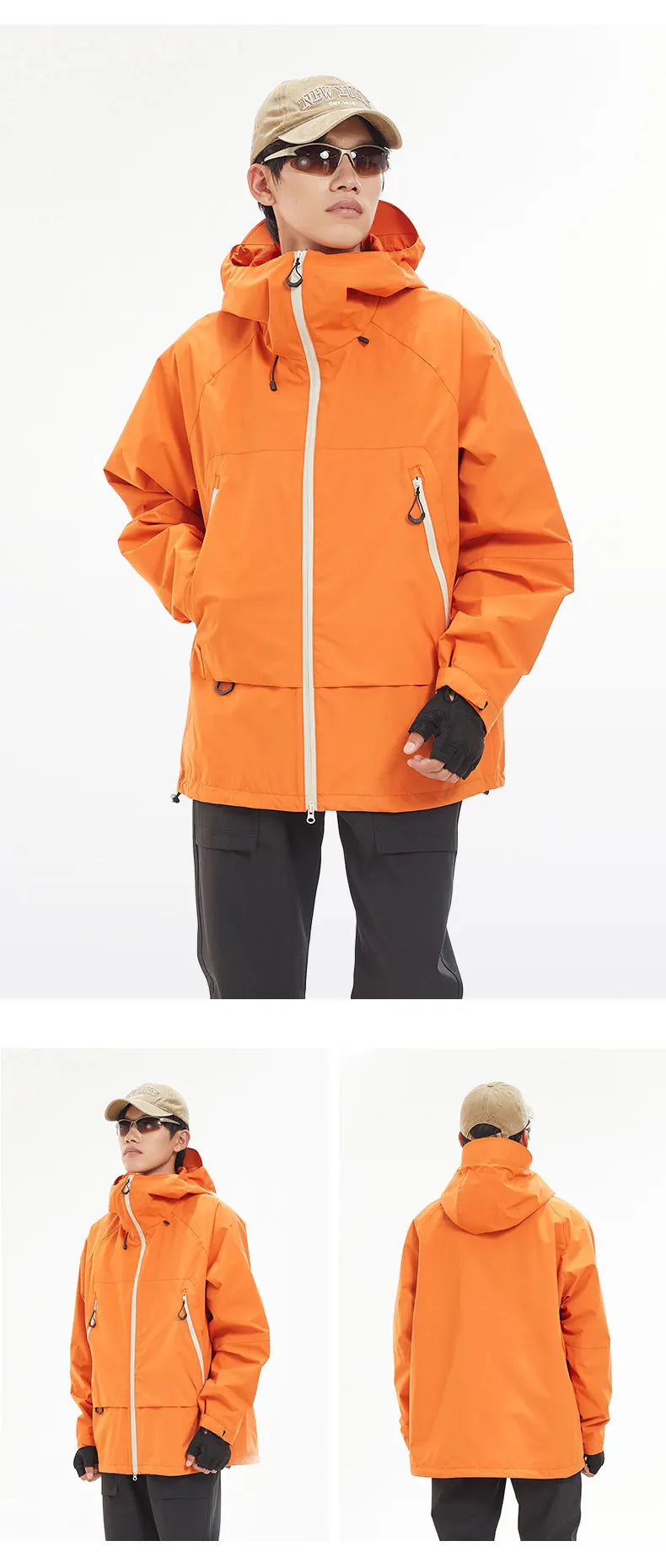 OutdoorPro Wanderjacke Wasserdicht - Unisex 700g S-XXL