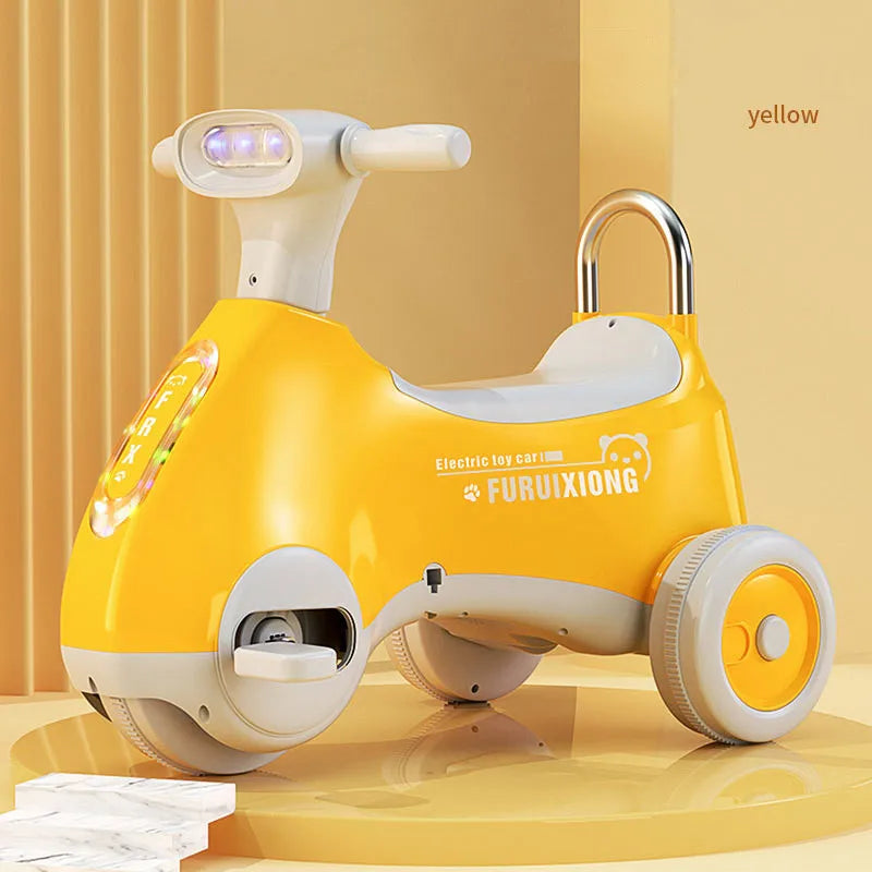 Hohe Qualität Multi-funktion LED Sound Motorrad Balance Auto Dreirad Fahrrad Baby Schaukelauto Spielzeug Für Baby Mädchen Bestes Geschenk