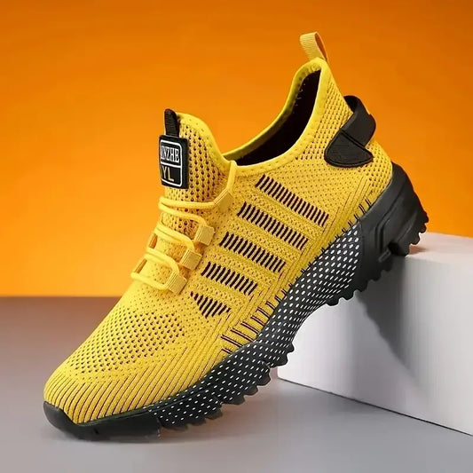 Men's Sneakers Running Shoes for Men Lightweight High Quality Mens Shoes Mesh Casual Sneaker Lace-Up Summer Sports Tennis Shoe - Golden Bridge Store