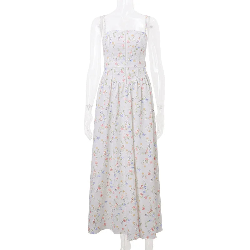 Luna Belle Elegantes Sommerkleid - Blumen Maxi S-XL
