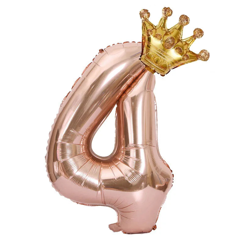 Choice 32 Zoll Rose Gold Zahlenballon - Folie 2 Stk Party