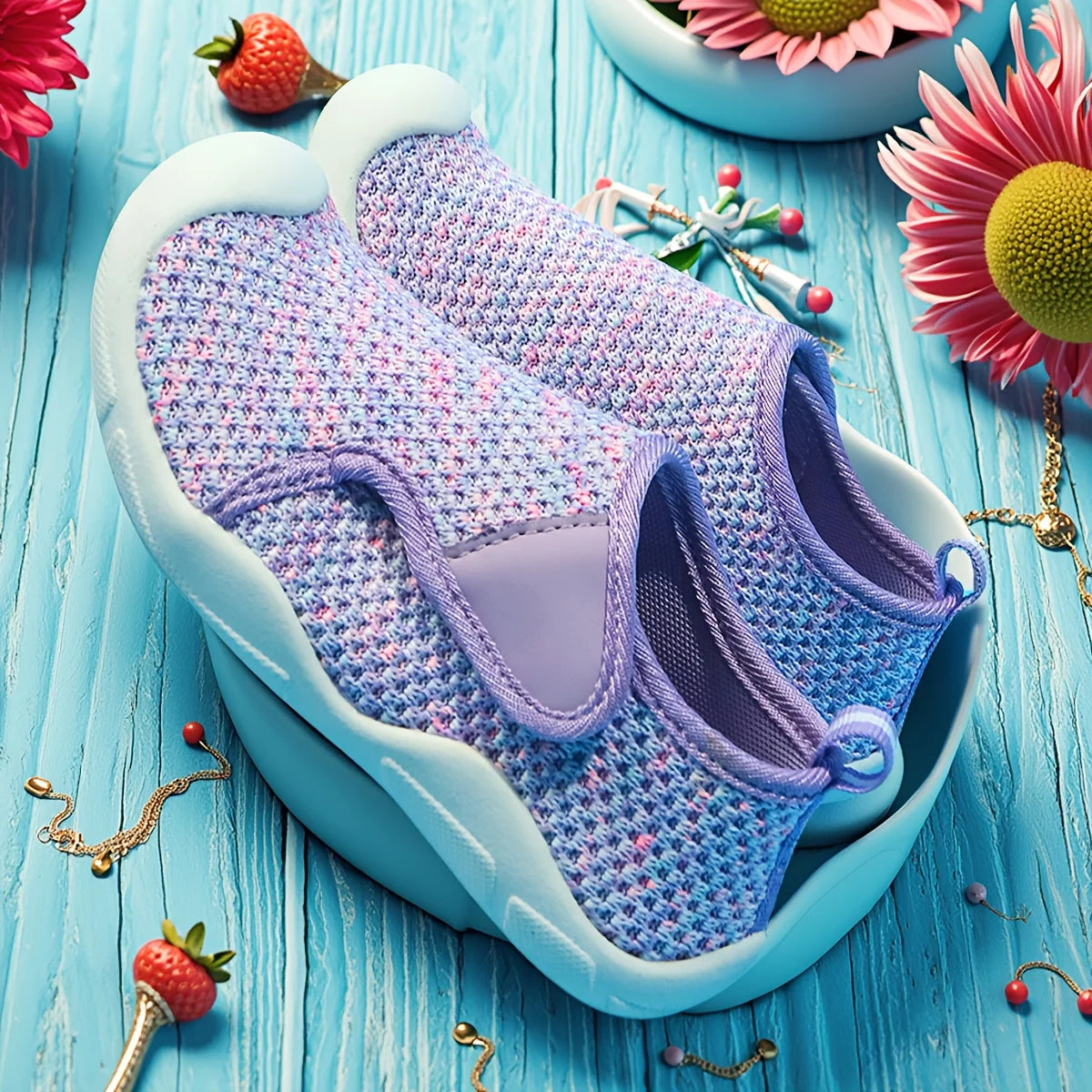 Mädchen Casual Sneaker 2025 - Innen Außen Rutschfest Atmungsaktiv Weiche Sohle - Frühling Sommer Herbst Vielseitig