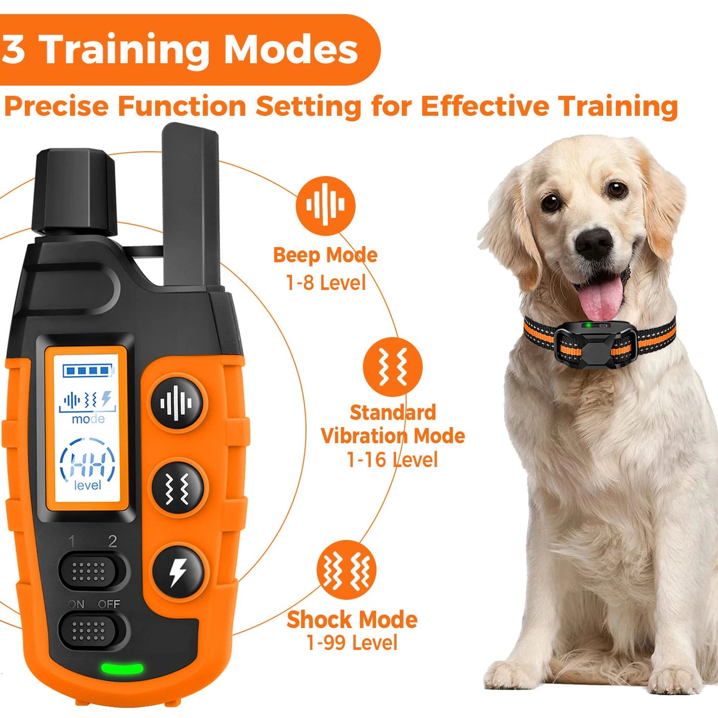 WXRPET RS2 Training Halsband - 3300ft, 5-120lbs, wasserdicht