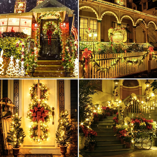 Hoopet Solar Light Solarbetriebene LED-Girlande - Länge 12m, 100LEDs