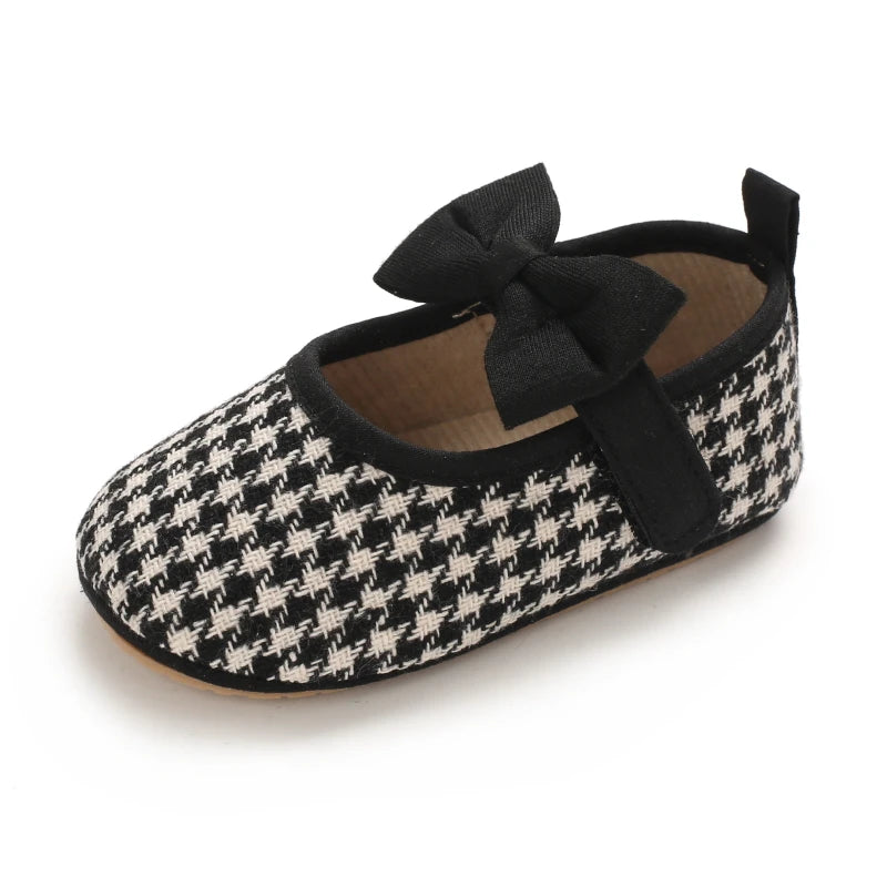 Frühling Herbst Neuer Stil Kleine Duft Gitter Prinzessin Schuhe 2025 - Neugeborene Baby Mädchen Gummisohle Rutschfest Erste Laufschuhe