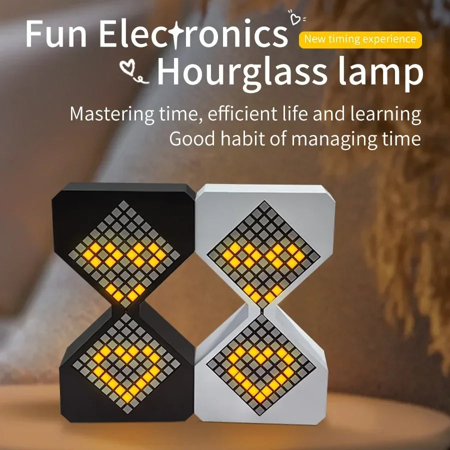 Kreativ Elektronisch Timer 3D Sanduhr 2025 - Ornament DIY Digital Sand Uhr - Zeit Toilette Sanduhr Schlafzimmer Küche LED Nachtlicht