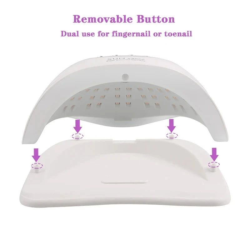 High Power Quick Drying Phototherapy Machine UV Nail Baking Lamp 320W SUN X20MAX 72 LEDs UV Nail Gel Polish Curing Manicure Lamp