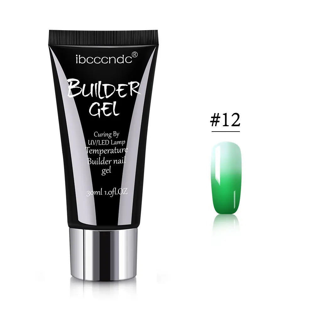 Gel semipermanent pentru unghii, gel de unghii Polygels, lampă UV LED, material pentru extensii de unghii, lampă acrilică, temperatură