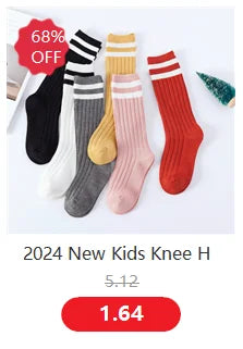 Kawaii Prinzessin Kniehoch Socken - Größe 0-4J Baumwolle