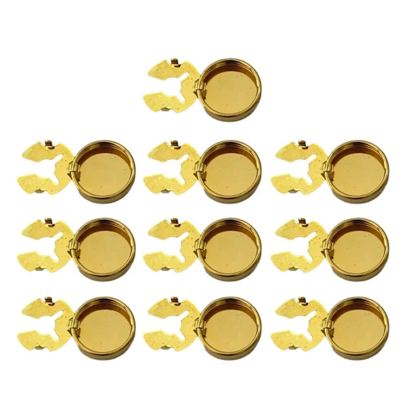HTTHNCF Messing Rund Manschettenknöpfe - 10er 17.5mm 15mm