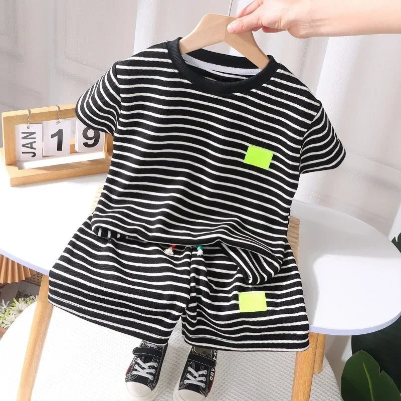 Sonkpuel Kinder Kurzarm Sommer Set - Polyester Größe S M