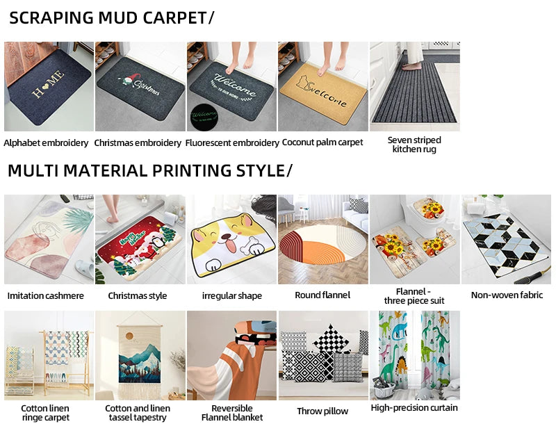 Cartoon Bedroom Carpet Home Bedside Blanket Long Strip Plush Bed Front Floor Mat Living Room Sofa Coffee Table Non-slip Foot Ma